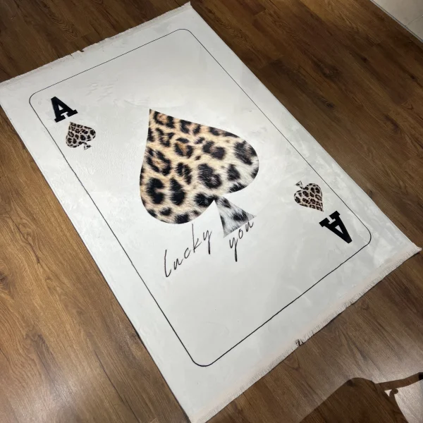 Leopar Kart Tasarım Halı
