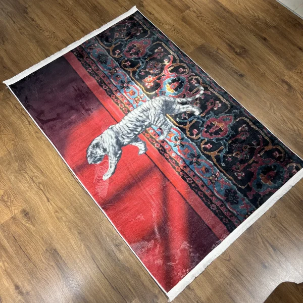 Etnik Anadolu Kaplanlı Halı