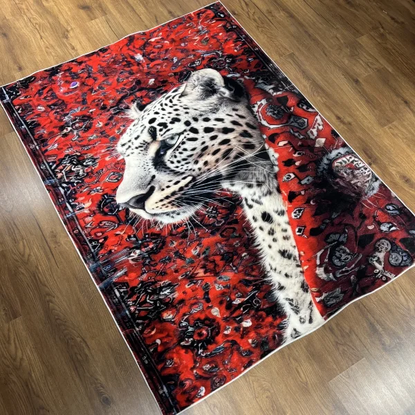 Etnik Tasarım Leopar Halı